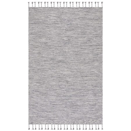 Safavieh 6 x 9 ft. Dhurries Hand Loomed Rectangle Area Rug Dark Grey & Beige DHU801H-6